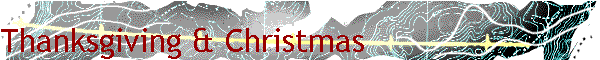 Thanksgiving & Christmas
